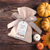 Pumpkin Gender Reveal Bedankt Cadeaulabel