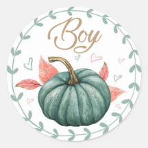 Pumpkin Gender Team Boy onthult Stickers