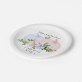 Pumpkin Geslacht onthullen Roze Blauw Herfst Custo Papieren Bordje (Gekanteld)