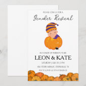 Pumpkin Geslacht onthullen Uitnodigingen (Voorkant / Achterkant)