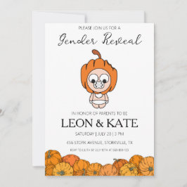 Pumpkin Geslacht onthullen Uitnodigingen