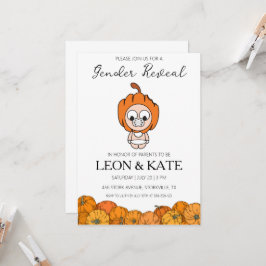 Pumpkin Geslacht onthullen Uitnodigingen
