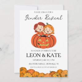 Pumpkin Geslacht onthullen Uitnodigingen