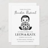 Pumpkin Geslacht onthullen Uitnodigingen (Voorkant / Achterkant)