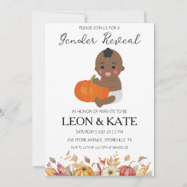 Pumpkin Geslacht onthullen Uitnodigingen