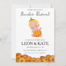 Pumpkin Geslacht onthullen Uitnodigingen