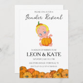Pumpkin Geslacht onthullen Uitnodigingen (Voorkant / Achterkant)