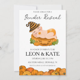 Pumpkin Geslacht onthullen Uitnodigingen