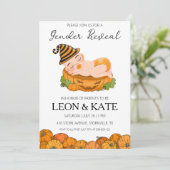 Pumpkin Geslacht onthullen Uitnodigingen (Staand voorkant)