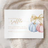 Pumpkin Geslacht Reveal Luier Raffle Informatiekaartje