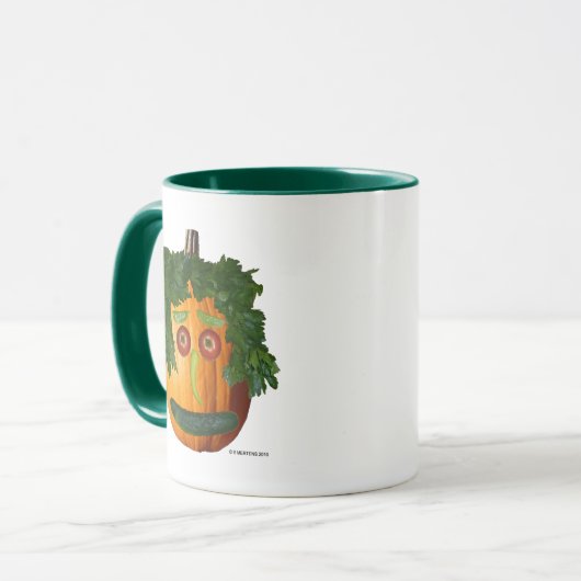 Pumpkin-gezicht zonder snede mok (Voorkant links)