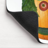 Pumpkin-gezicht zonder snede muismat (Hoek)