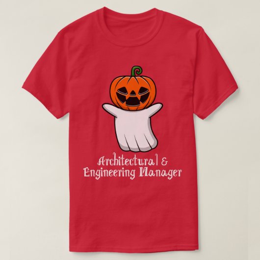 Pumpkin ghost Architectural & Engineering Manager T-shirt (Design voorkant)