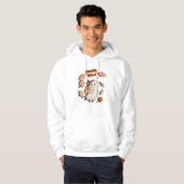 Pumpkin Ghost Autumn Latte Hoodie (Voorkant volledig)