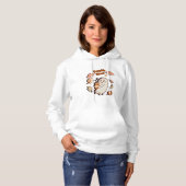 Pumpkin Ghost Autumn Latte Hoodie (Voorkant volledig)