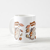Pumpkin Ghost Autumn Latte Koffiemok (Voorkant links)