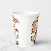 Pumpkin Ghost Autumn Latte Papieren Bekers (Rechts)