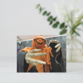 Pumpkin Ghost Briefkaart (Staand voorkant)