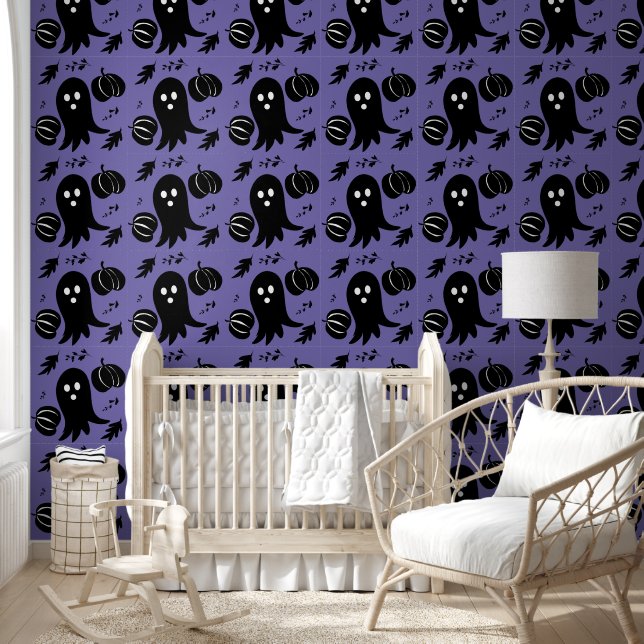 Pumpkin Ghost Halloween Behang (Kinderen)