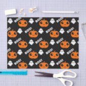 Pumpkin Ghost Halloween Pattern Tissuepapier (Craft)