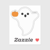 Pumpkin Ghost  Sticker (Vel)