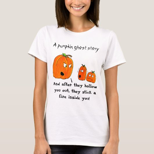 PUMPKIN GHOST VERHAAL HALLOEEN t-shirt (Voorkant)