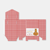 Pumpkin Gingham Pattern Favor Box Bedankdoosjes (Uitgevouwen)