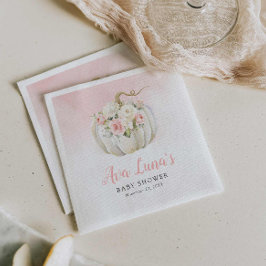 Pumpkin Girl Baby shower - Aangepast Napkins Servet