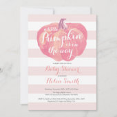 Pumpkin Girl Baby shower Invitation Kaart (Voorkant)