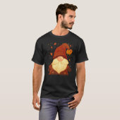 Pumpkin Gnome Fall Leaves Autumn Thanksgiving Hall T-shirt (Voorkant volledig)