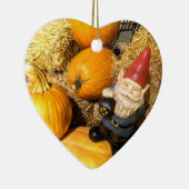 Pumpkin Gnome II Keramisch Ornament (Rechts)