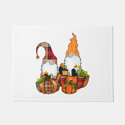Pumpkin Gnomes Herfst Autumn Cute Halloween Deurmat (Voorkant)