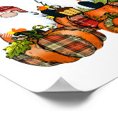 Pumpkin Gnomes Herfst Autumn Cute Halloween Poster (Hoek)