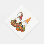Pumpkin Gnomes Herfst Autumn Cute Halloween Servet (Hoek)