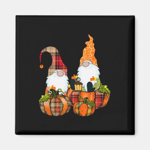 Pumpkin Gnomes Herfst Autumn Cute Halloween Thanks Magneet