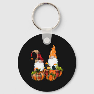 Pumpkin Gnomes Herfst Autumn Cute Halloween Thanks Sleutelhanger