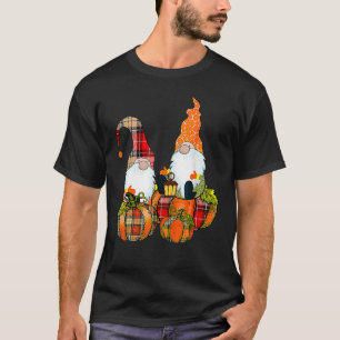 Pumpkin Gnomes Herfst Autumn Cute Halloween Thanks T-shirt