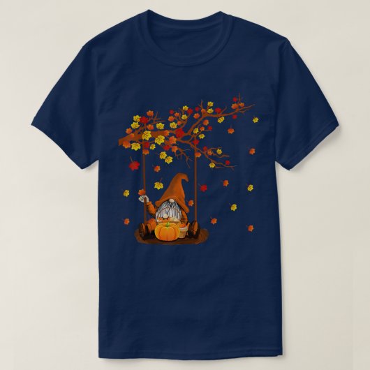 Pumpkin Gnomes Herfst Autumn Cute Halloween Thanks T-shirt (Design voorkant)