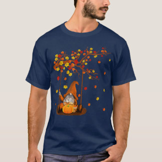 Pumpkin Gnomes Herfst Autumn Cute Halloween Thanks T-shirt
