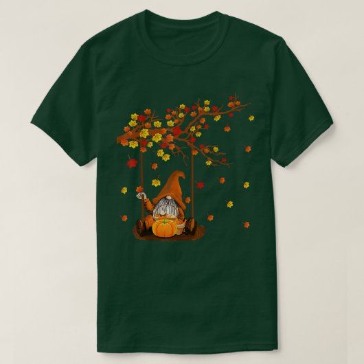 Pumpkin Gnomes Herfst Autumn Cute Halloween Thanks T-shirt (Design voorkant)