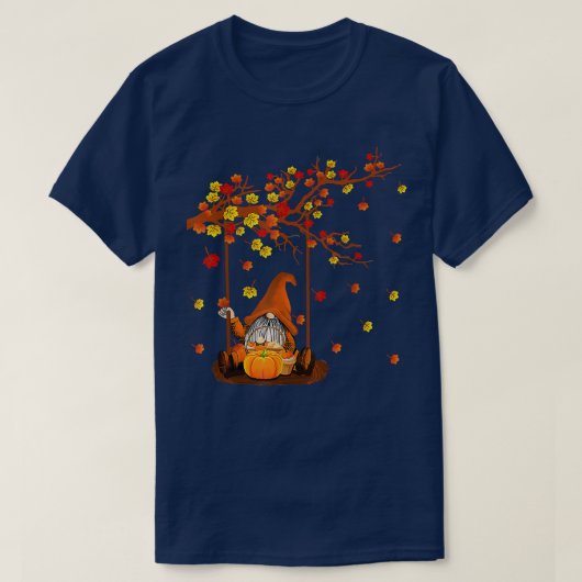Pumpkin Gnomes Herfst Autumn Cute Halloween Thanks T-shirt (Design voorkant)