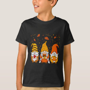 Pumpkin Gnomes Herfst Autumn Cute Halloween Thanks T-shirt