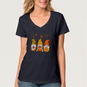 Pumpkin Gnomes Herfst Autumn Cute Halloween Thanks T-shirt
