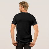 Pumpkin Goblin Wizard Halloween Art Tri-Blend Shirt (Achterkant volledig)