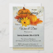 Pumpkin Gold Thanksgiving Innodiging voor gebruik  Kaart (Voorkant)