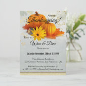 Pumpkin Gold Thanksgiving Innodiging voor gebruik  Kaart (Staand voorkant)