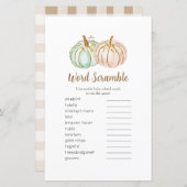 Pumpkin Gold Word Scramble Game (Voorkant / Achterkant)