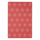 Pumpkin | Golden Zinnia Flower Medallions Mini Klembord (Achterkant)