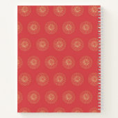 Pumpkin | Golden Zinnia Flower Medallions Notitieboek (Achterkant)