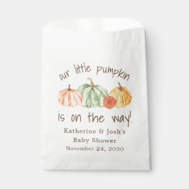 Pumpkin Gourd Autumn Baby Shower Bedankzakje